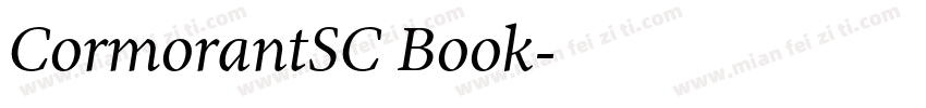 CormorantSC Book字体转换